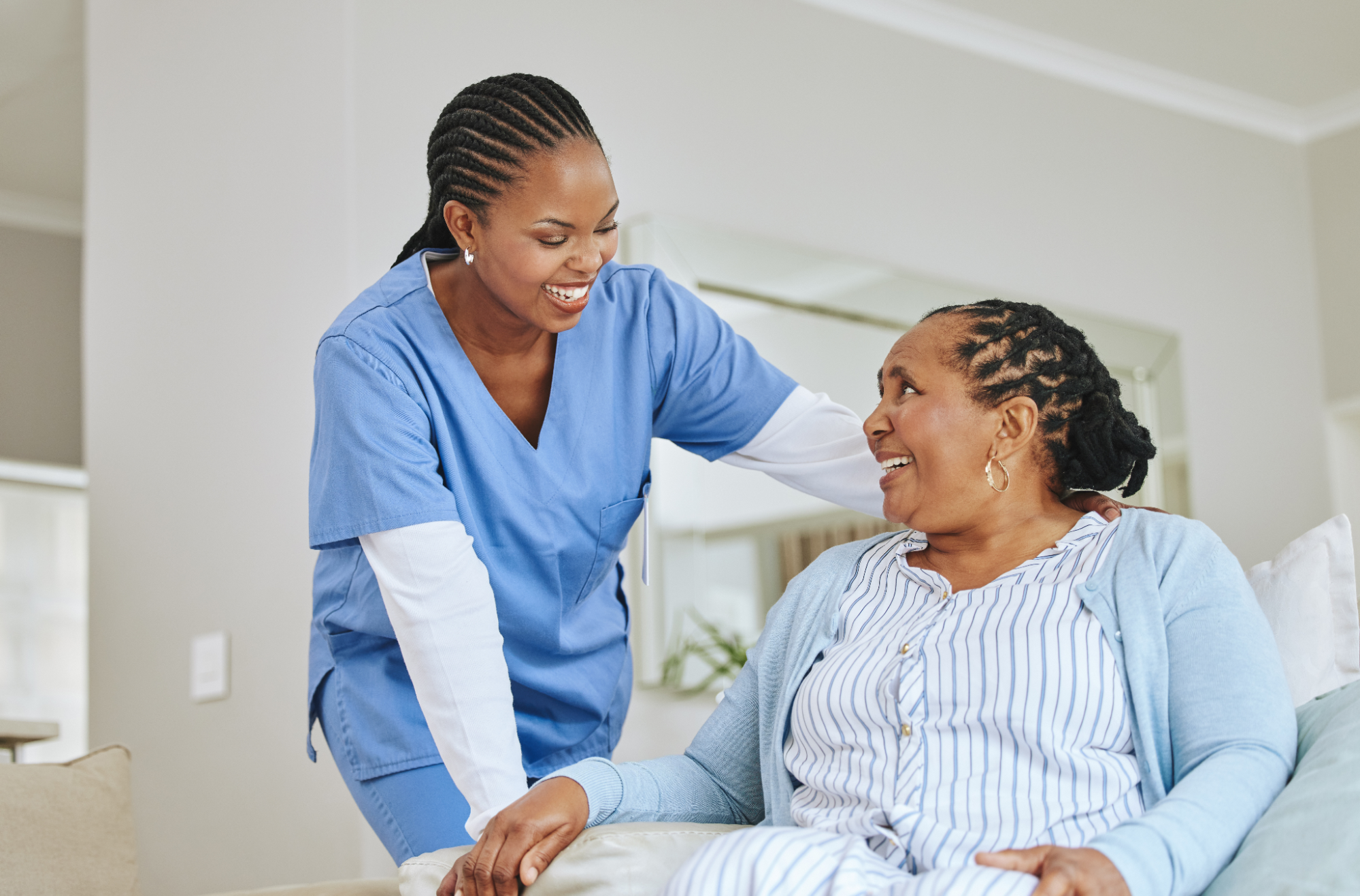 Caregiver providing senior care in Brown Deer